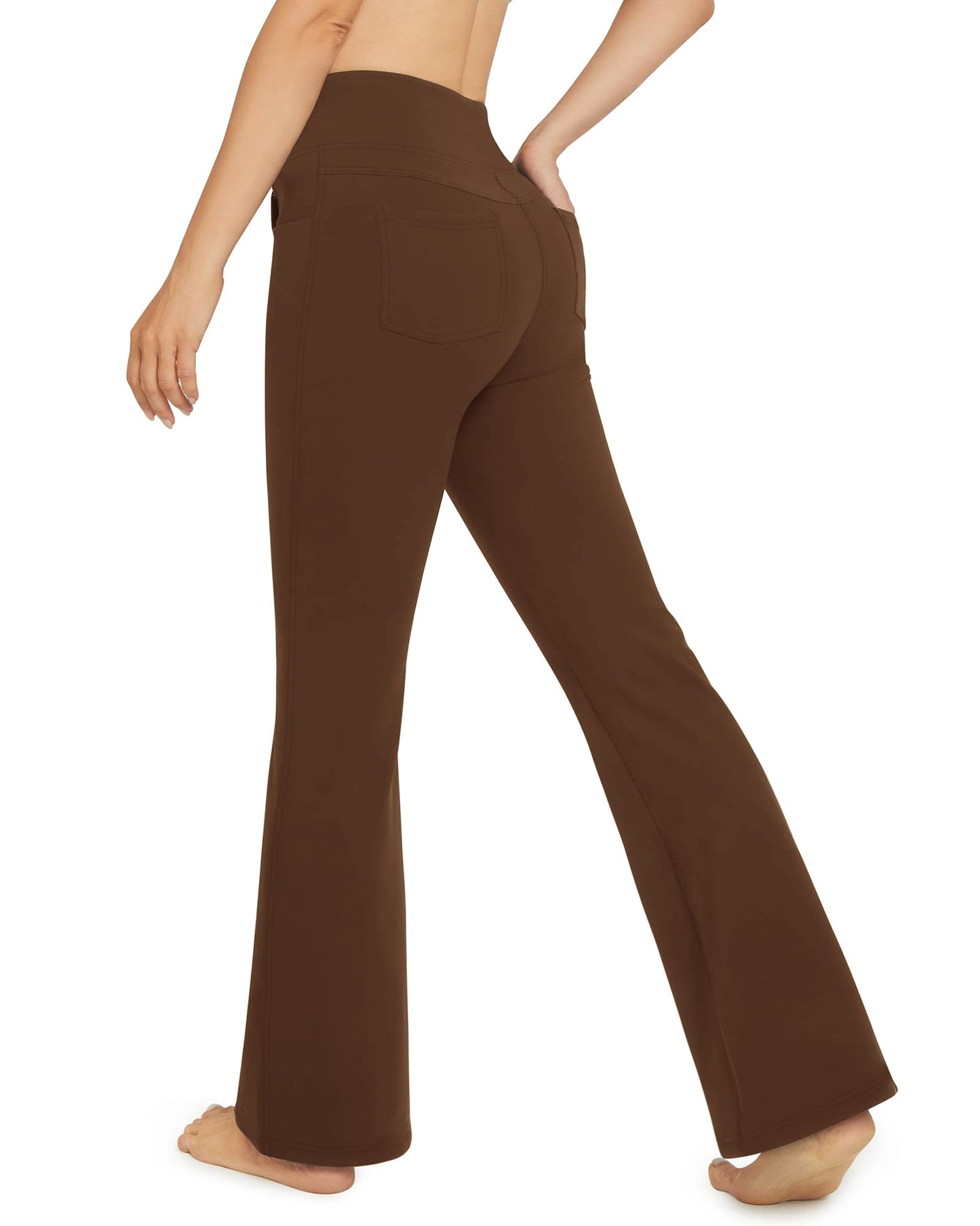 G4Free Bootcut Yoga Pants with 4 Pockets Flare Leggings for Women High Waisted Casual Dress Pants