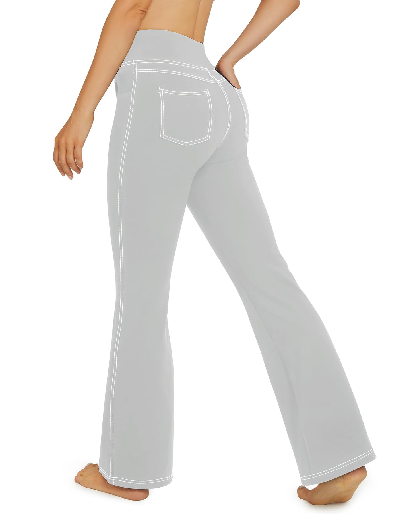 G4Free Bootcut Yoga Pants with 4 Pockets Flare Leggings for Women High Waisted Casual Dress Pants