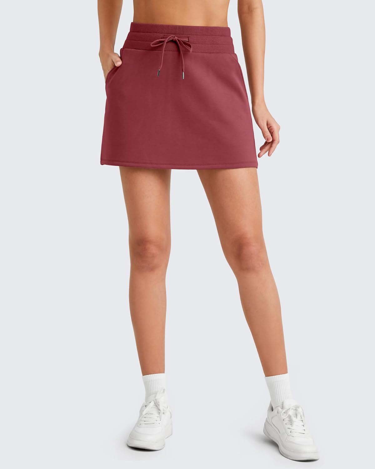 G4Free Smoofit Sweat Skirts for Women Soft Drawstring Summer Casual Lounge Skirt with Pockets