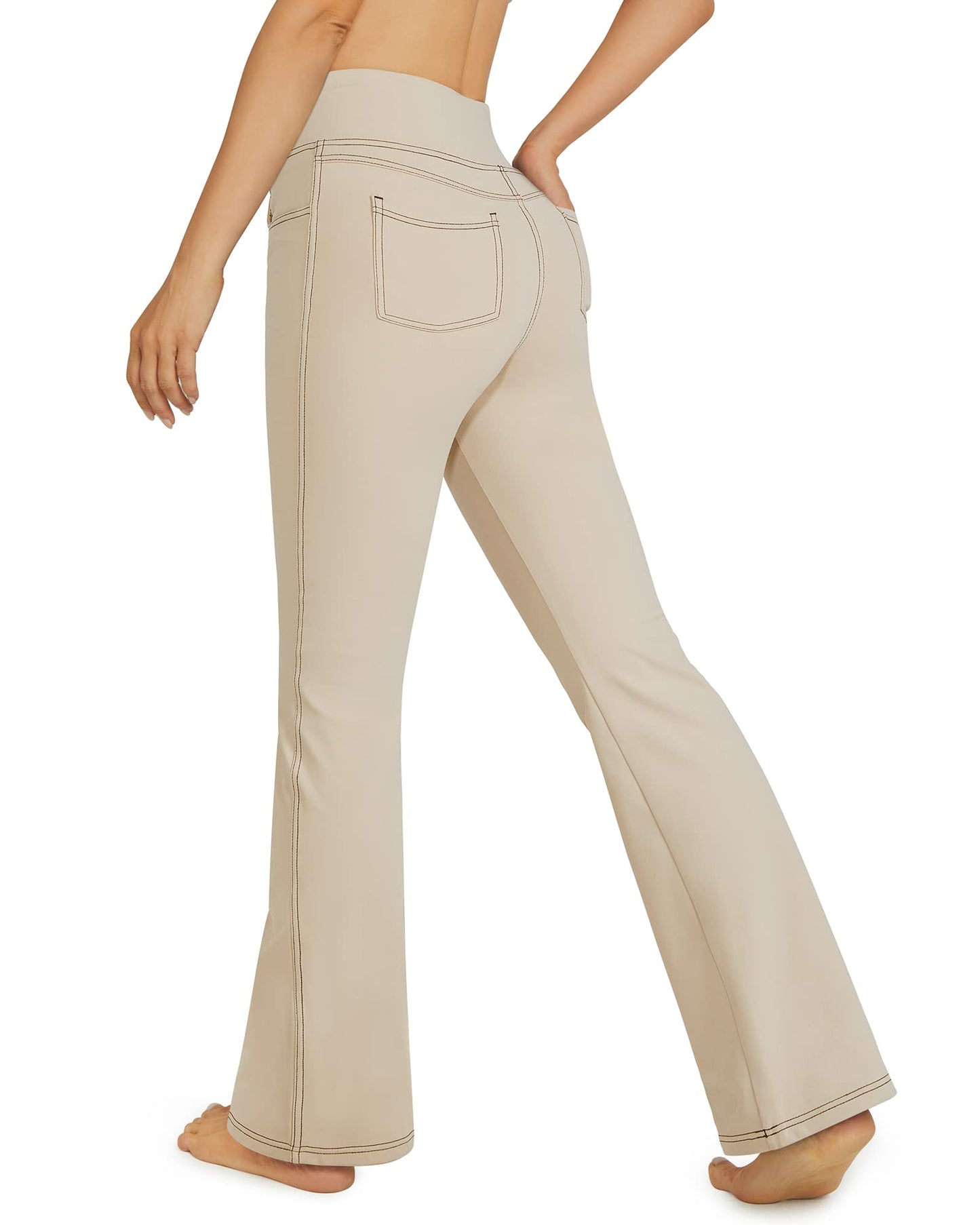G4Free Bootcut Yoga Pants with 4 Pockets Flare Leggings for Women High Waisted Casual Dress Pants