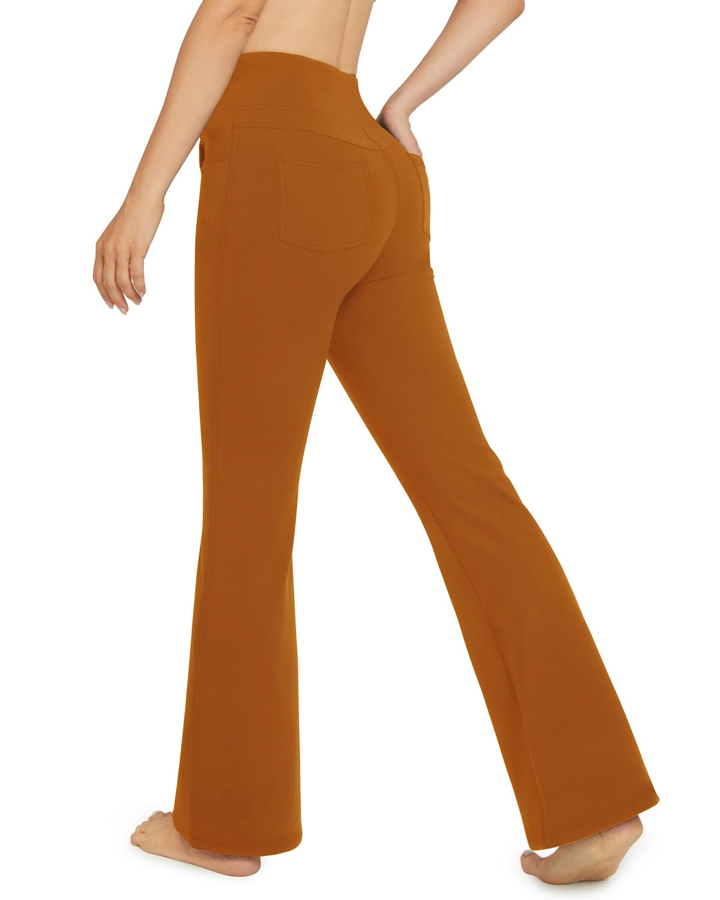 G4Free Bootcut Yoga Pants with 4 Pockets Flare Leggings for Women High Waisted Casual Dress Pants