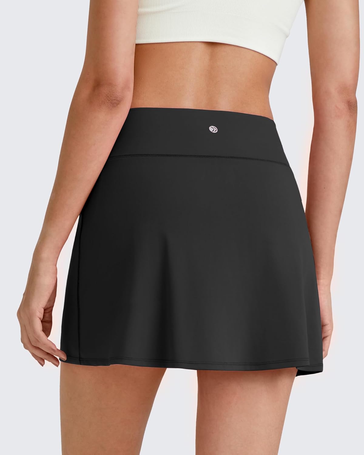 G4Free Barefeel 15" Tennis Skirts for Women High Waisted A Line Casual Athletic Golf Skorts Inner Shorts with 2 Pockets