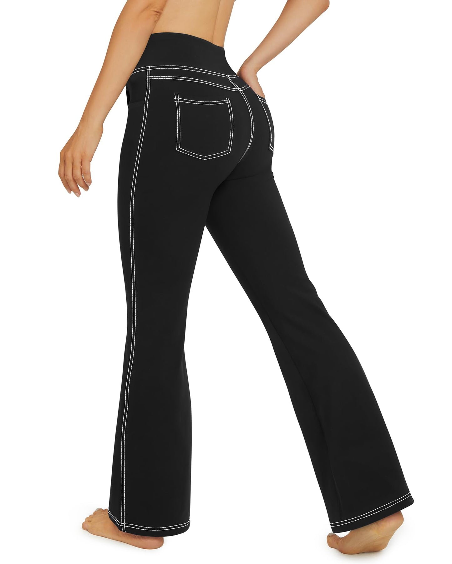 G4Free Bootcut Yoga Pants with 4 Pockets Flare Leggings for Women High Waisted Casual Dress Pants