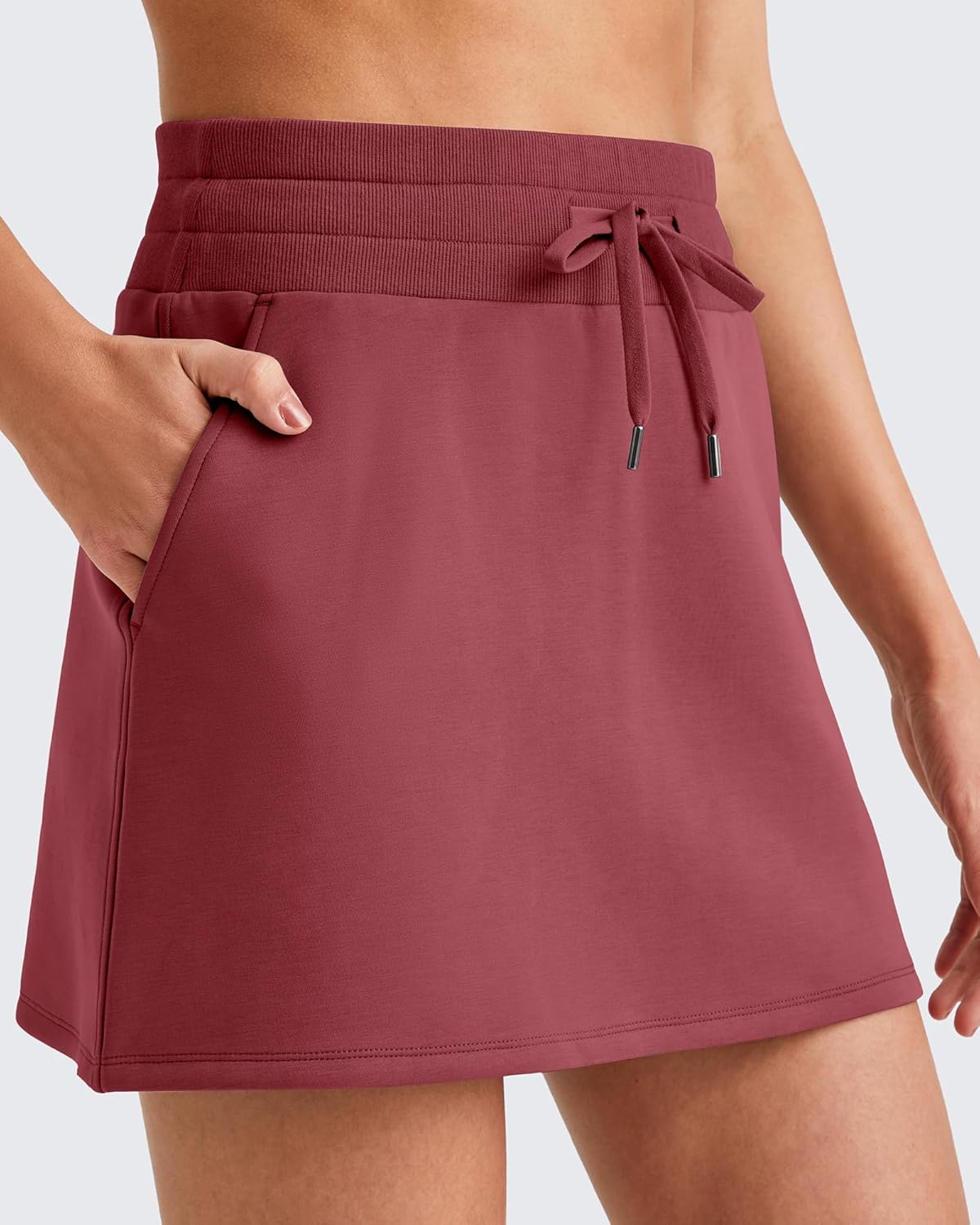 G4Free Smoofit Sweat Skirts for Women Soft Drawstring Summer Casual Lounge Skirt with Pockets