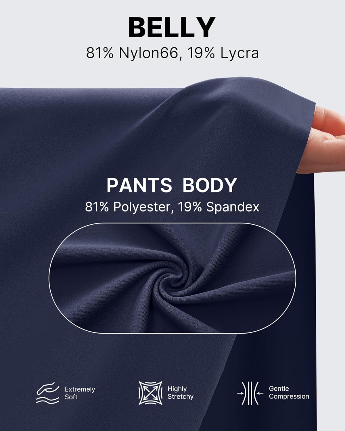 G4Free Wide Leg Maternity Yoga Capris Over The Belly Stretch Pregnancy Cropped Pants with Pockets