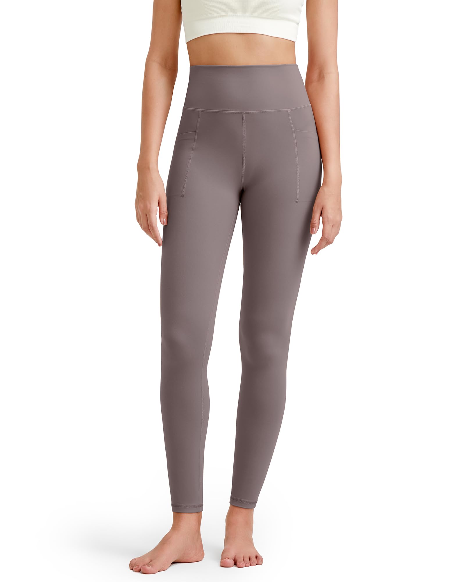 G4Free Barefeel Yoga Leggings for Women High Waisted Yoga Pants with Pockets Soft Workout Athletic Gym Pants 20" 25"/27"/29"